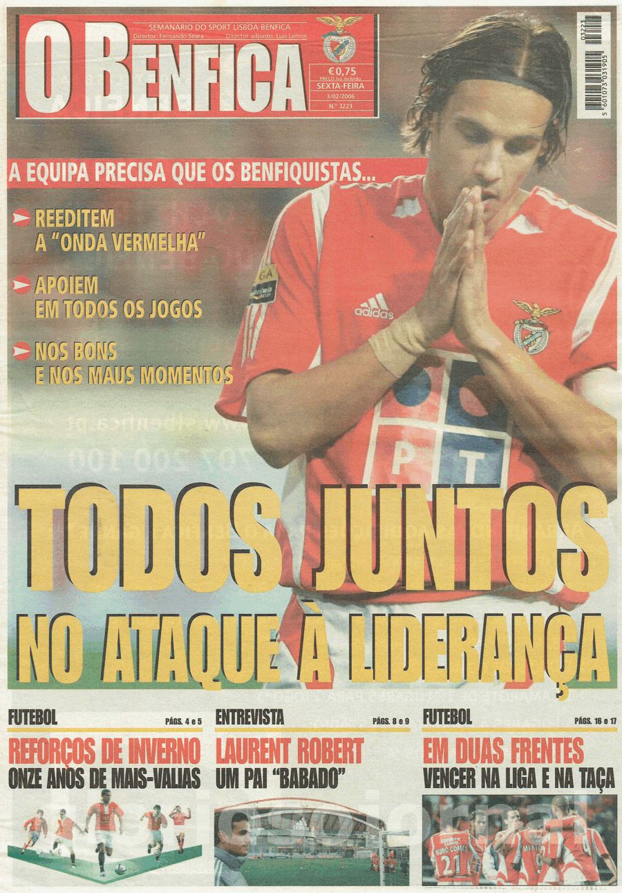 jornal o benfica 3223 2006-02-03